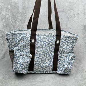 Thirty-One Utility Tote Lotsa Dots Beach Travel Shopping Shoulder Bag Open Top